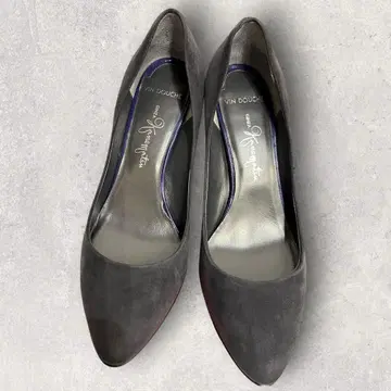 GINZA 카네마츠 스웨이드 펌프스 22.5cm 그레이