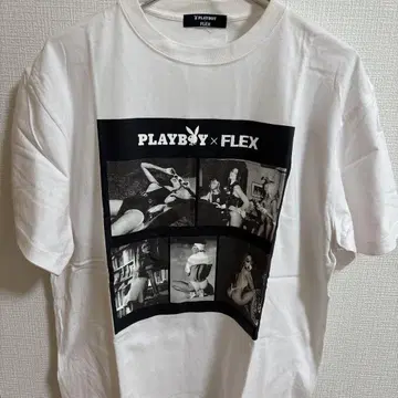 PLAYBOY x FLEX 그래픽 T셔츠 화이트