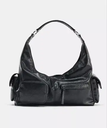 ZARA 포켓 핸드백 블랙 y2k