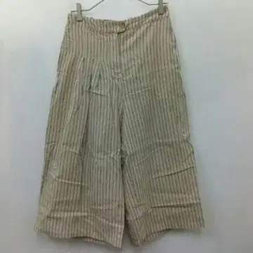 2 [주나진] 가우초 팬츠 린넨 스트라이프 [L] 린넨 캐주얼 면