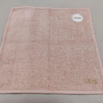 페이러 유니 자수 로고 손수건 베이지