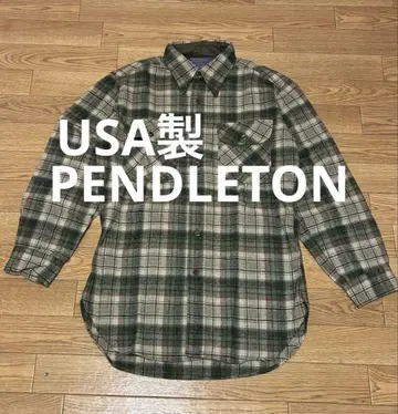 USA제 90s 빈티지 PENDLETON 울 플란넬 셔츠