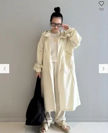 UNIQLO U 코튼 후디드 코트 L