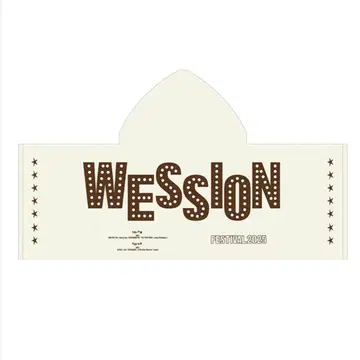 WESSION FESTIVAL 2025 후드 부착 페이스 타월