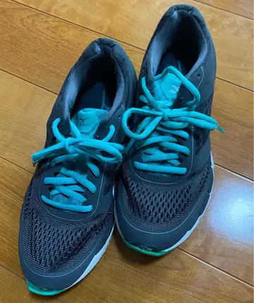 Mizuno 러닝화 그레이/터콰이즈
