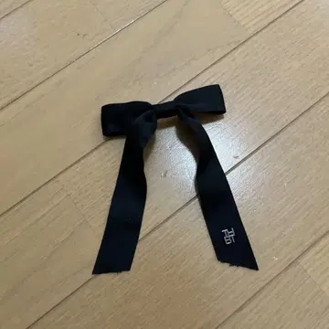THBI 블랙 리본 머리핀