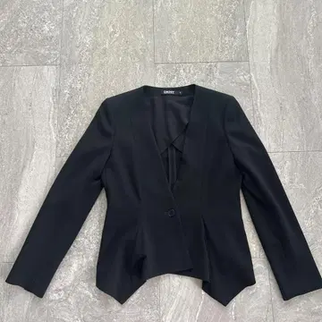 DKNY 노카라 자켓 블랙 사이즈 4