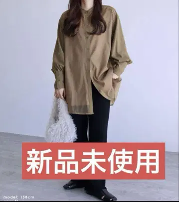 reca 오간자 레이어드 블라우스 미사용