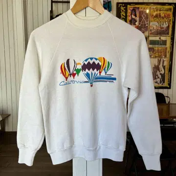 80's Crazy Shirts 기구 맨투맨 vintage