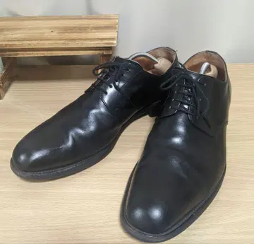스코치 그레인 플레인토 드레스 신발 블랙 26cm 3E 폭넓음
