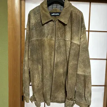 pelle cyma 브라운 가죽 자켓
