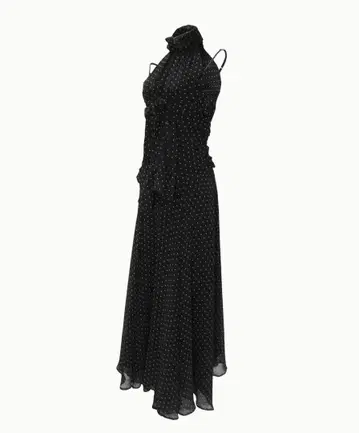 S misty dot dress THEREDTHREAD