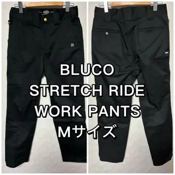 BLUCO 부루코 블랙 M 사이즈 스트레치 라이드 워크 팬츠