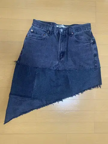 리메이크 Levi's 505 애시메트릭 스커트 W32 L34