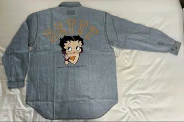 Betty Boop 데님 셔츠 긴팔