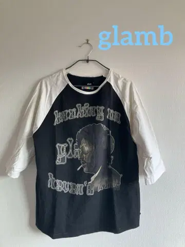 glamb 래글런 7부 소매 T셔츠