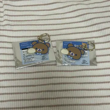 갈색 곰 아크릴 키링 로손 2개 세트