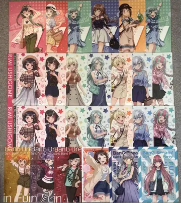 뱅드림 후지큐 클리어 파일 26장