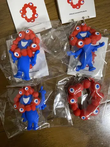 오사카 간사이 만박 미야쿠미야쿠 PVC 마스코트 체인 키링 4종