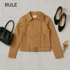 RULE 브라운 더블 라이더 자켓