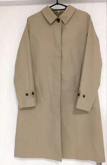 미사용 새상품 무인양품 스텐카라 코트 베이지 L