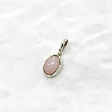 핑크 오팔 실버 펜던트 핸드메이드 목걸이
