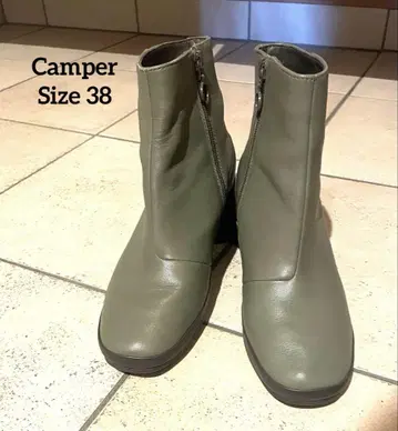 Camper 카키 숏부츠 38