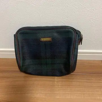 폴로 랄프로렌 체크 무늬 클러치백 중형