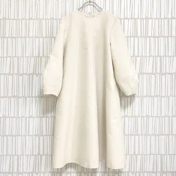 Ballsey 하이카운트 더블 크로스 A라인 원피스 아이보리 36 S