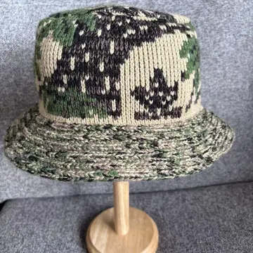 카모플라쥬 니트 버킷 햇 90's MADE IN USA
