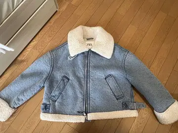 ZARA 데님 블루 보아 자켓