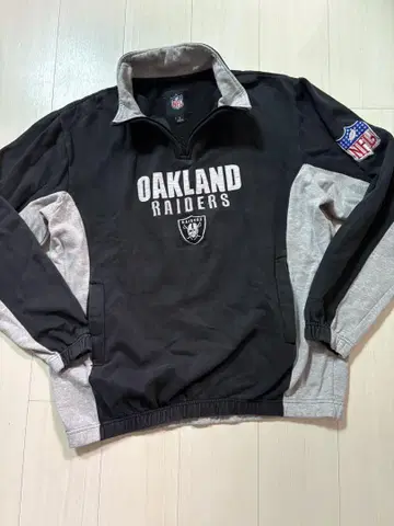 NFL 오클랜드 레이더스 하프 지퍼 맨투맨