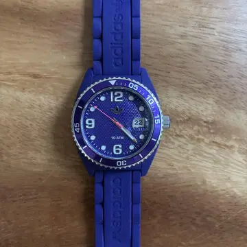 adidas 보라색 실리콘 밴드 시계