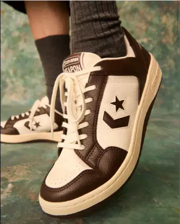 Converse WEAPON 화이트/브라운 스니커즈