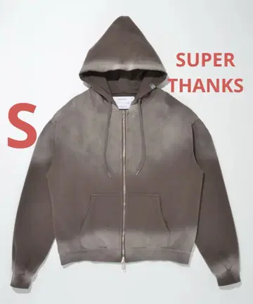 [ 미사용 새상품 ] SUPERTHANKS 슈퍼 땡스 지퍼 후디
