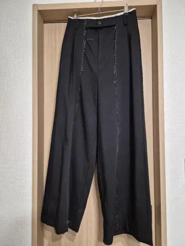 MAISON SPECIAL 와이드 팬츠 블랙