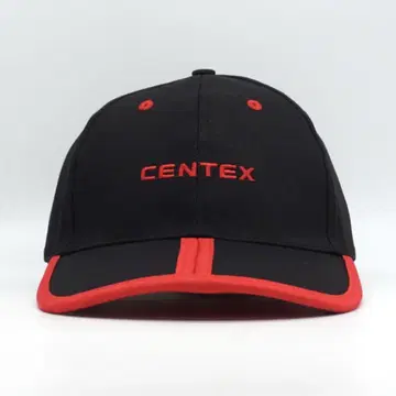 미사용 CENTEX 센테 글로벌 퍼 기업 자수 캡 블랙