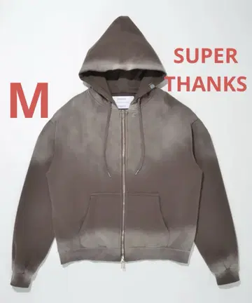 [ 미사용 새상품 ] SUPERTHANKS 슈퍼 땡스 지퍼 후디