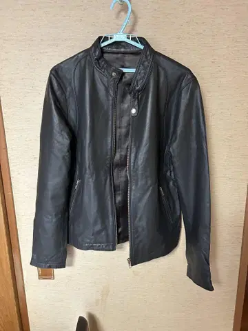 vansty  램 가죽 라이더 자켓 M