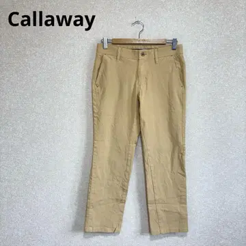 Callaway 캘러웨이 골프 팬츠 스트레치 로고 자수 베이지 S