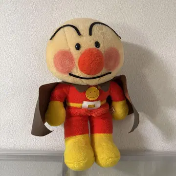 호빵맨 망토 포함 봉제 인형 약 30cm 쇼와 레트로 빈티지