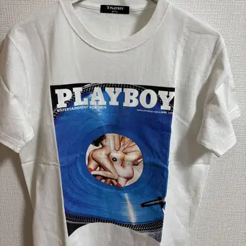 PLAYBOY 그래픽 프린트 T셔츠 화이트