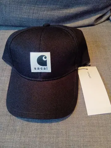 sacai x Carhartt 캡 블랙 25aw