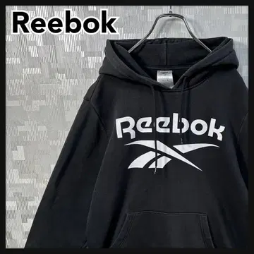 리복 후드티 맨투맨 남성용 XL 블랙