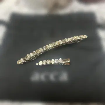 acca 실버 헤어핀 스와로브스키