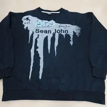 Y2K SEAN JOHN/로고 맨투맨/XXL/블랙 트레이닝복