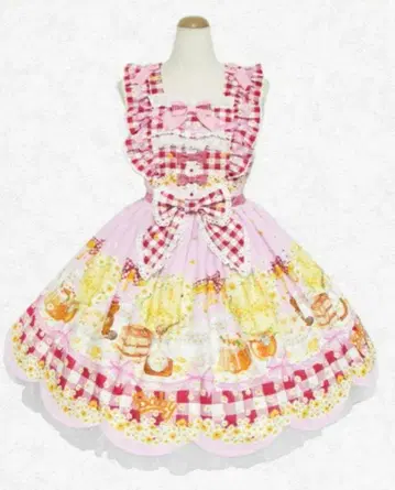 BABY Bee My Sweet Honey JSK, KC, 클립 핑크