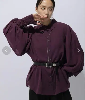 셔링 시어 셔츠