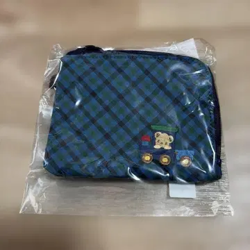 familiar 패스케이스 블루 계열 체크 새상품