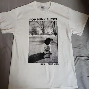 REAL FRIENDS POP PUNK SUCKS 티셔츠 M 사이즈